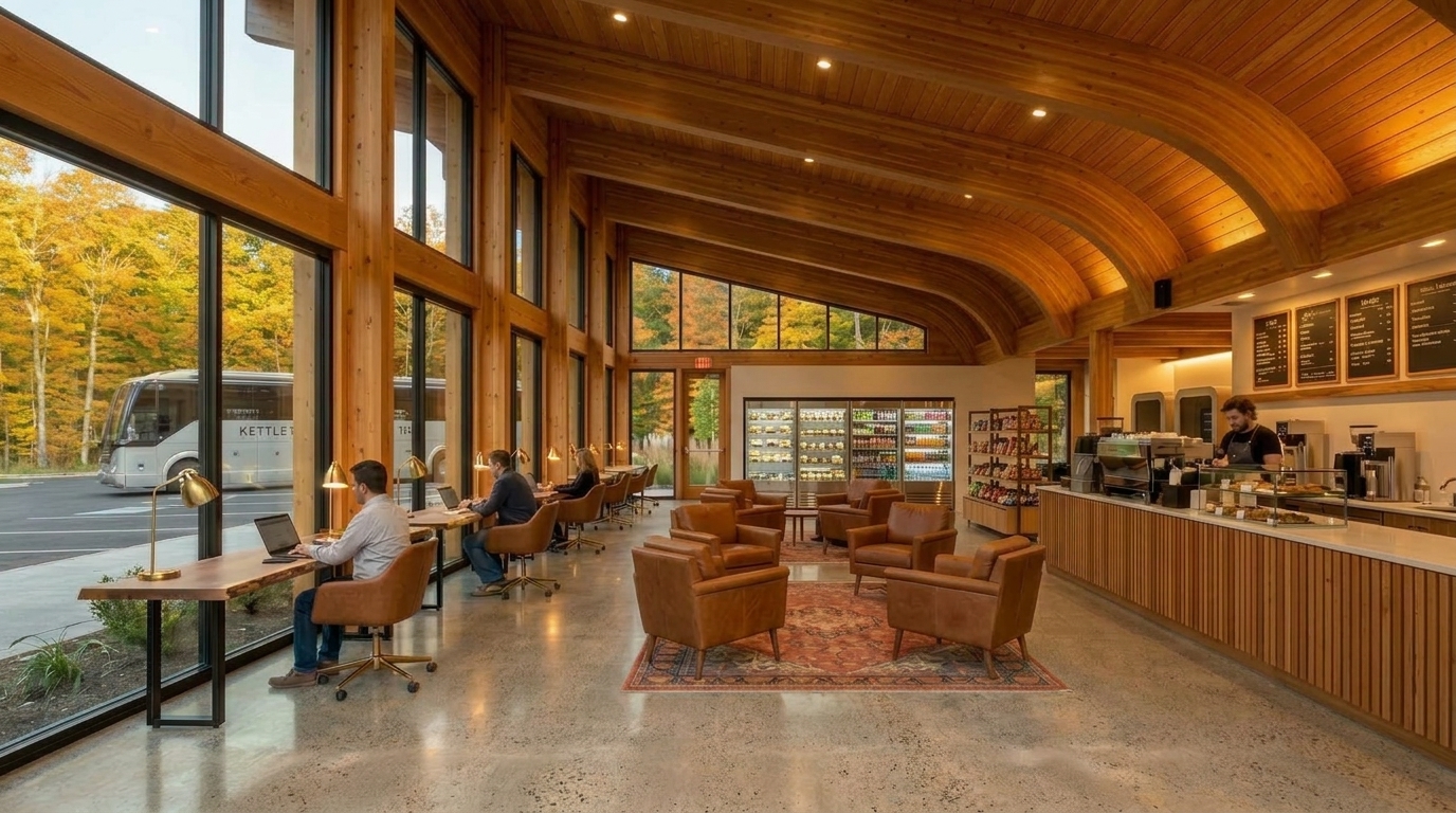 24-Hour EV Drivers Lounge Interior