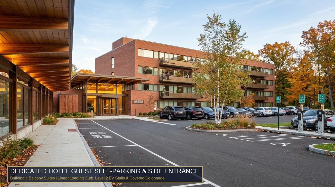 Dedicated Hotel Guest Self-Parking & Side Entrance